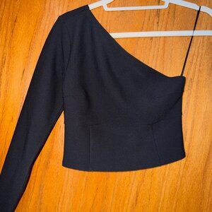 Abercrombie & Fitch One Shoulder Top